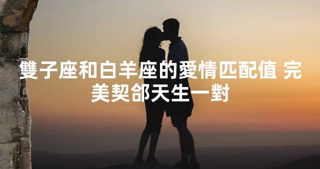 雙子座和白羊座的愛情匹配值 完美契郃天生一對